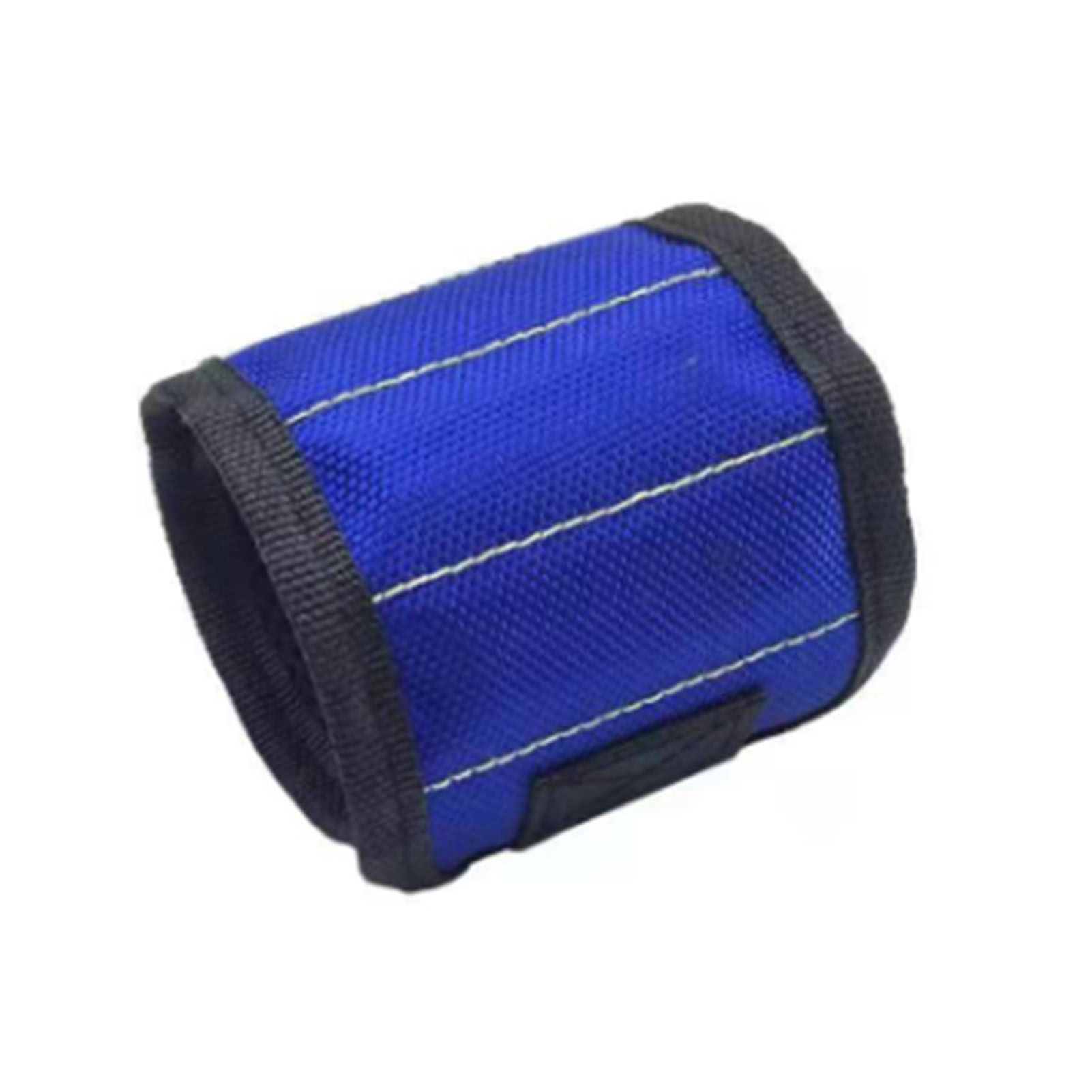 Ceinture porte-outils magnétique ajustable en tissu Oxford, 3 rangées et 6 aimants, rouge