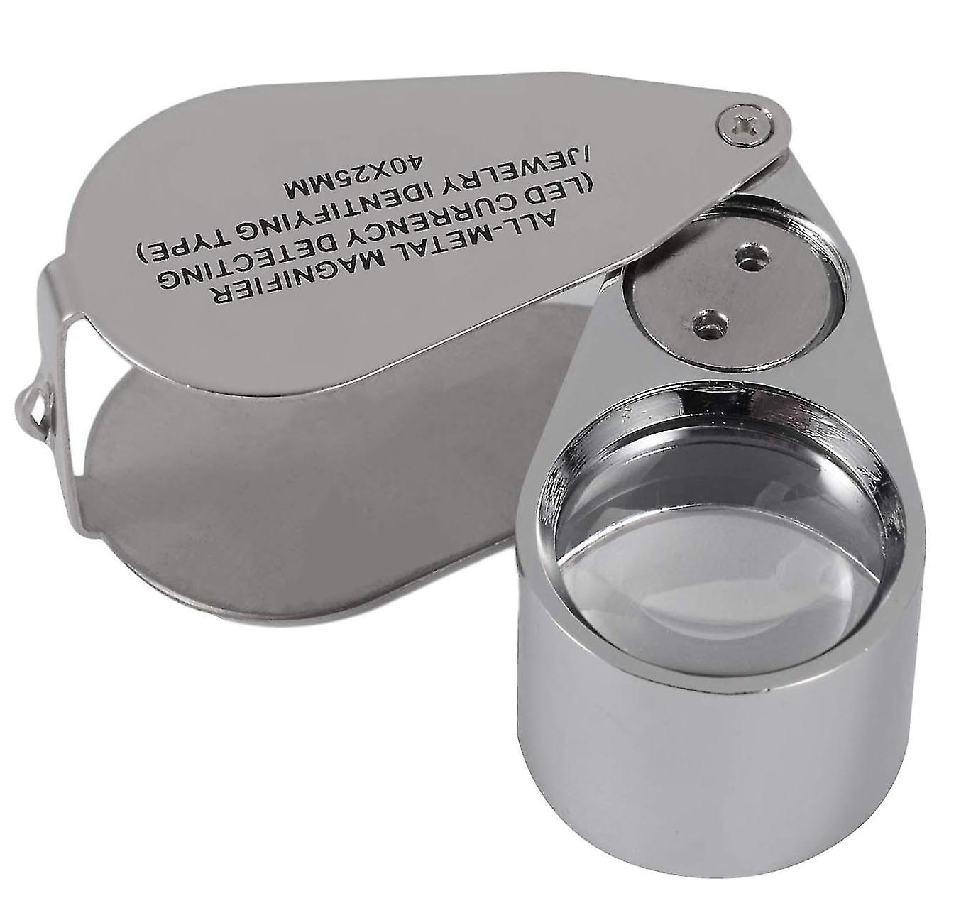 Loupe de bijoutier à main 40x, pour bijouterie, horlogerie et pierres précieuses