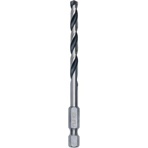 10x HSS pointteq forets hexagonaux 5 x 52 x 91 mm — photo de l’offre ManoMano