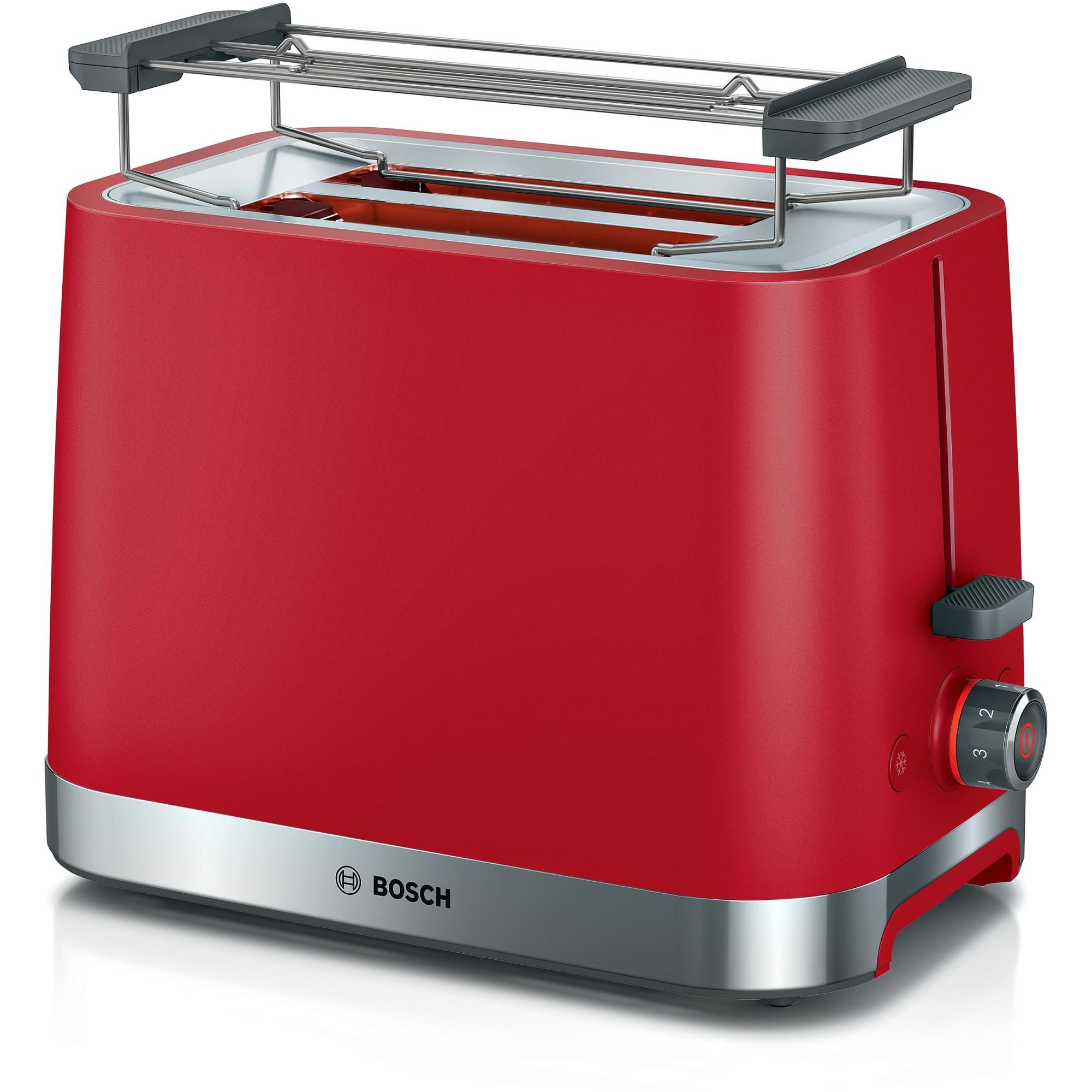 Bosch - Tat4m224 Tostapane 2 Fette 950 W Rosso