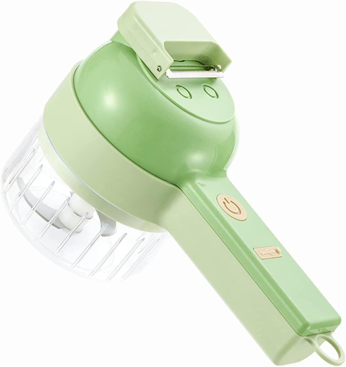 Set 4 In 1: Affettatrice Elettrica Portatile Per Verdure, Affettatrice Manuale Per Verdure, Robot Da Cucina E Affettatrice Per Verdure.