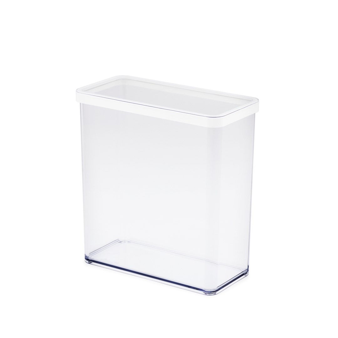 Rotho Weiß Loft Rechteckiger Spender 3,2 L Transparent, White
