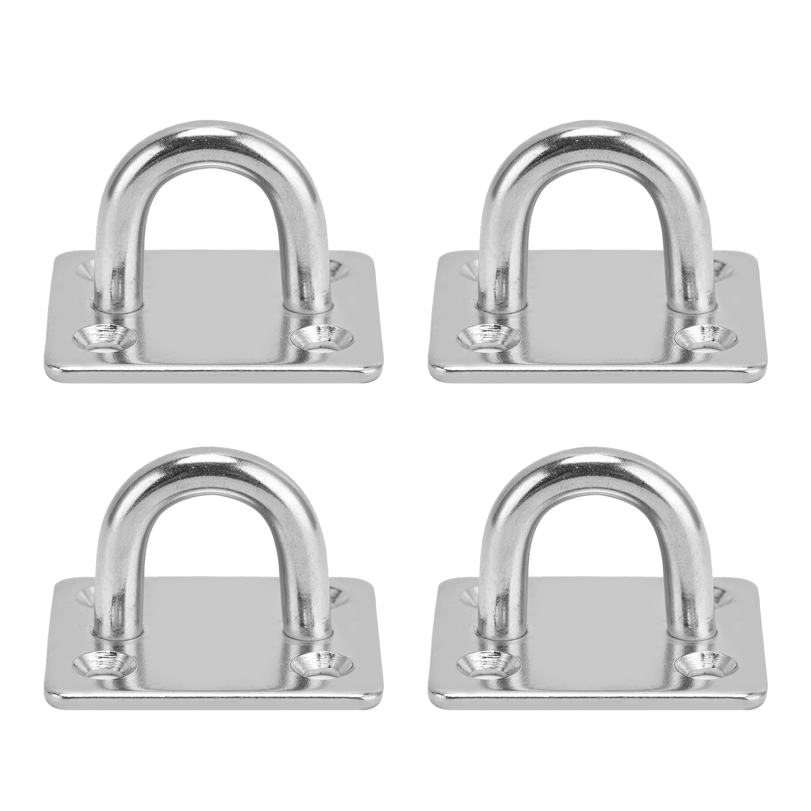 Œillet avec crochet en acier inoxydable 304, fixation plafond et mur, lot de 4