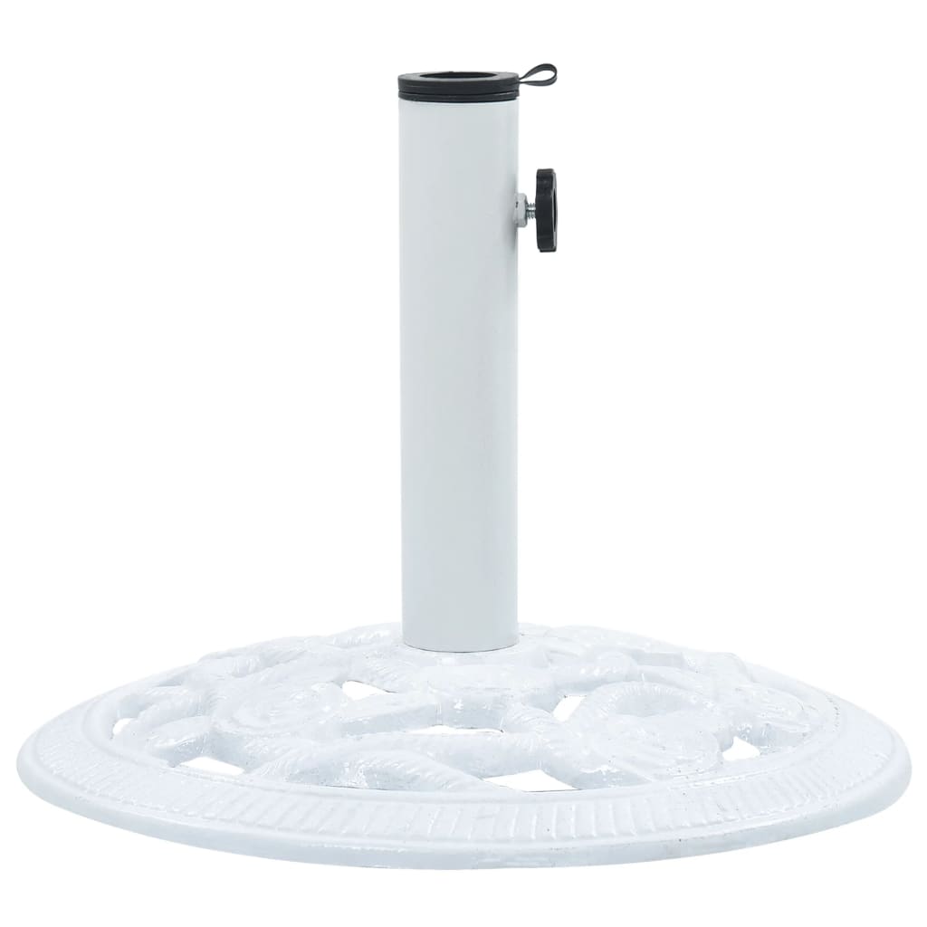 Pied De Parasol Socle De Parasol - Blanc 9 Kg 40 Cm Fonte Bv849440