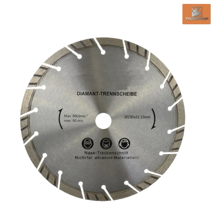 Import Diamantscheibe Geko Segmented Turbo Rim 230 Mm Stahl Diamant