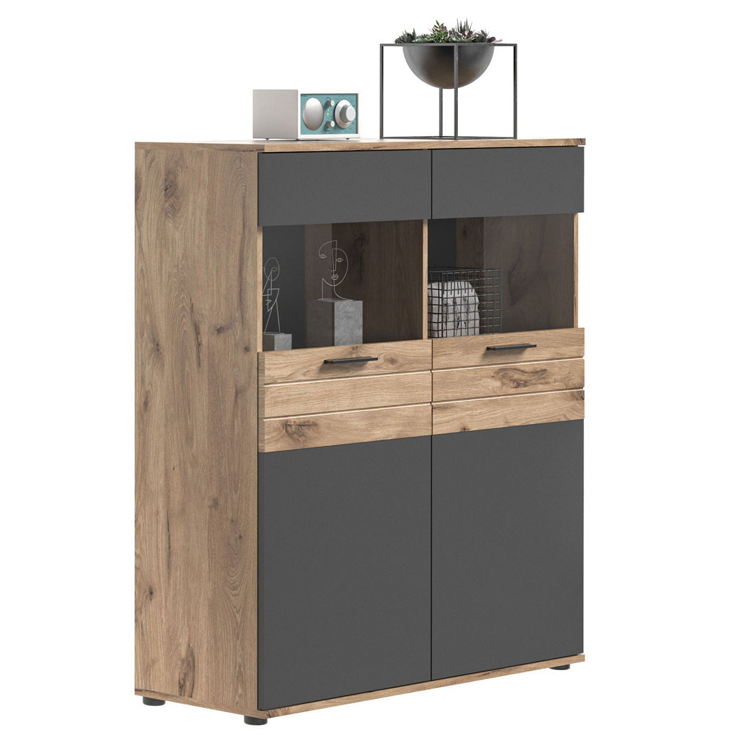 Xonox Grau Mason Vitrine - Image 4