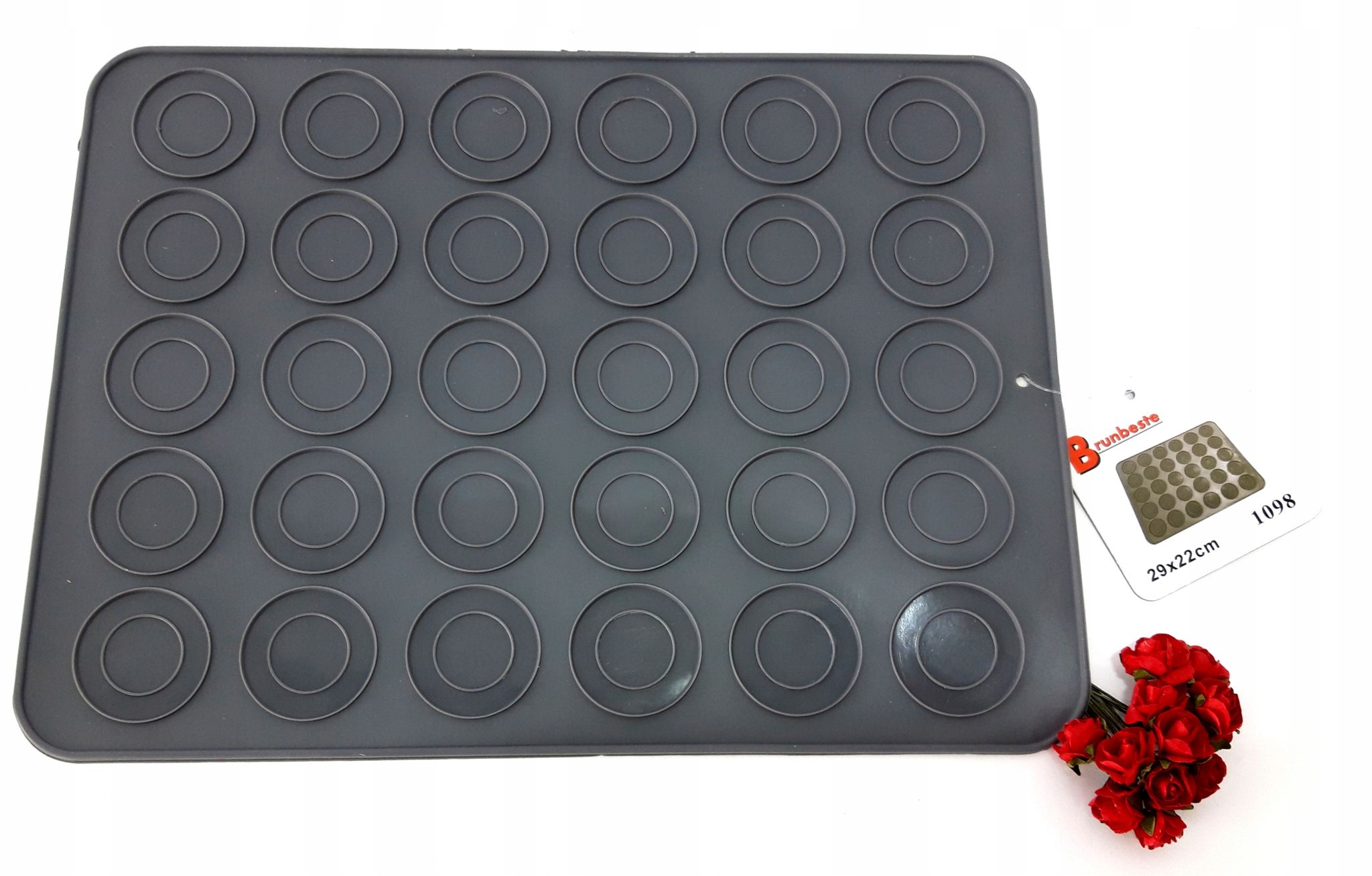 Oem Schwarz Silikonmatte Für Kekse, Macarons, Plätzchen, 30 Quadrate