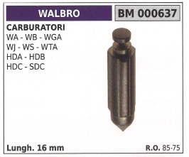 Spillo Carburatore Walbro Motosega Wa Wb Wga Wj Lunghezza 16mm 85 75