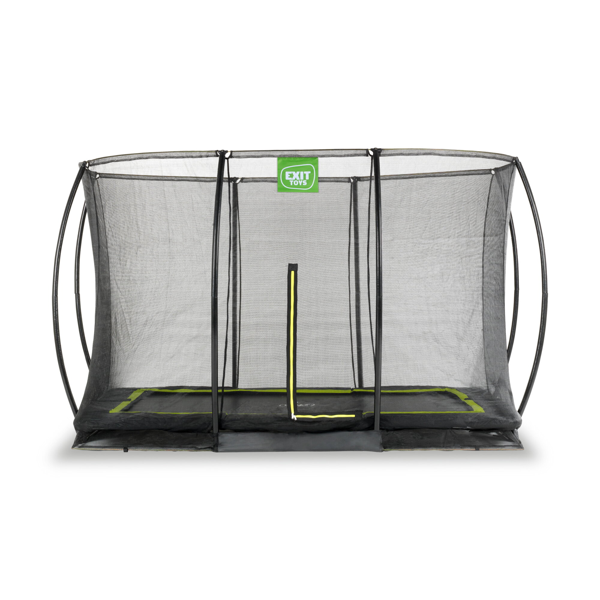 Schwarz Exit Silhouette Bodentrampolin 214X305cm Mit Sicherheitsnetz - Bild 4