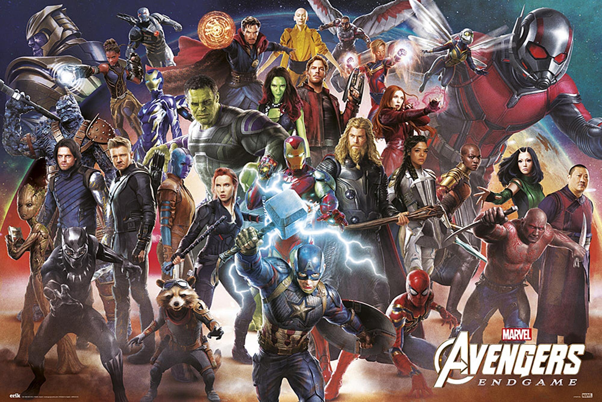 Erik Unisex Multicolore Poster Marvel Avengers Endgame - Image 3