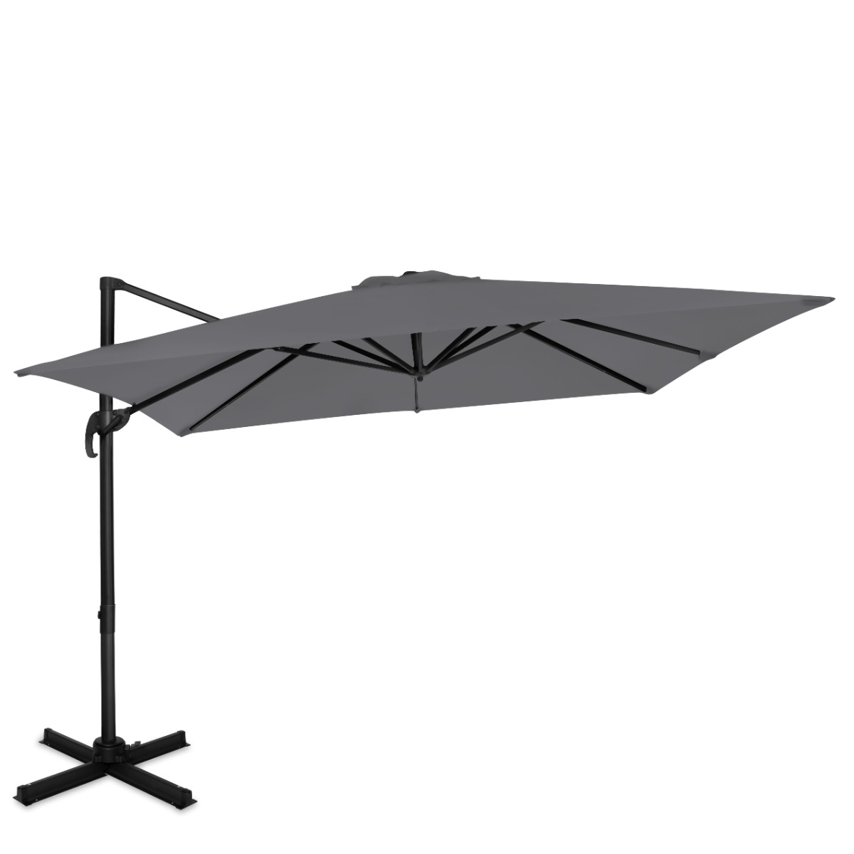 Vonroc - Parasol Cantilever Pisogne 300x300cm - Premium Parasol Gris