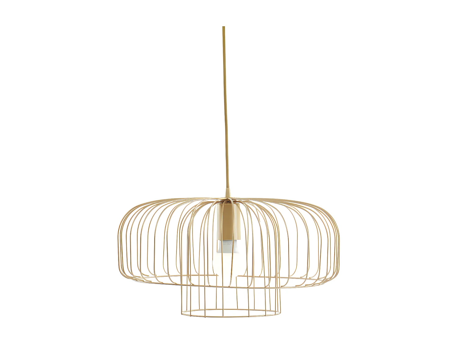 Suspension Filaire Design - H.130 Cm - Doré Mat - Andromaque