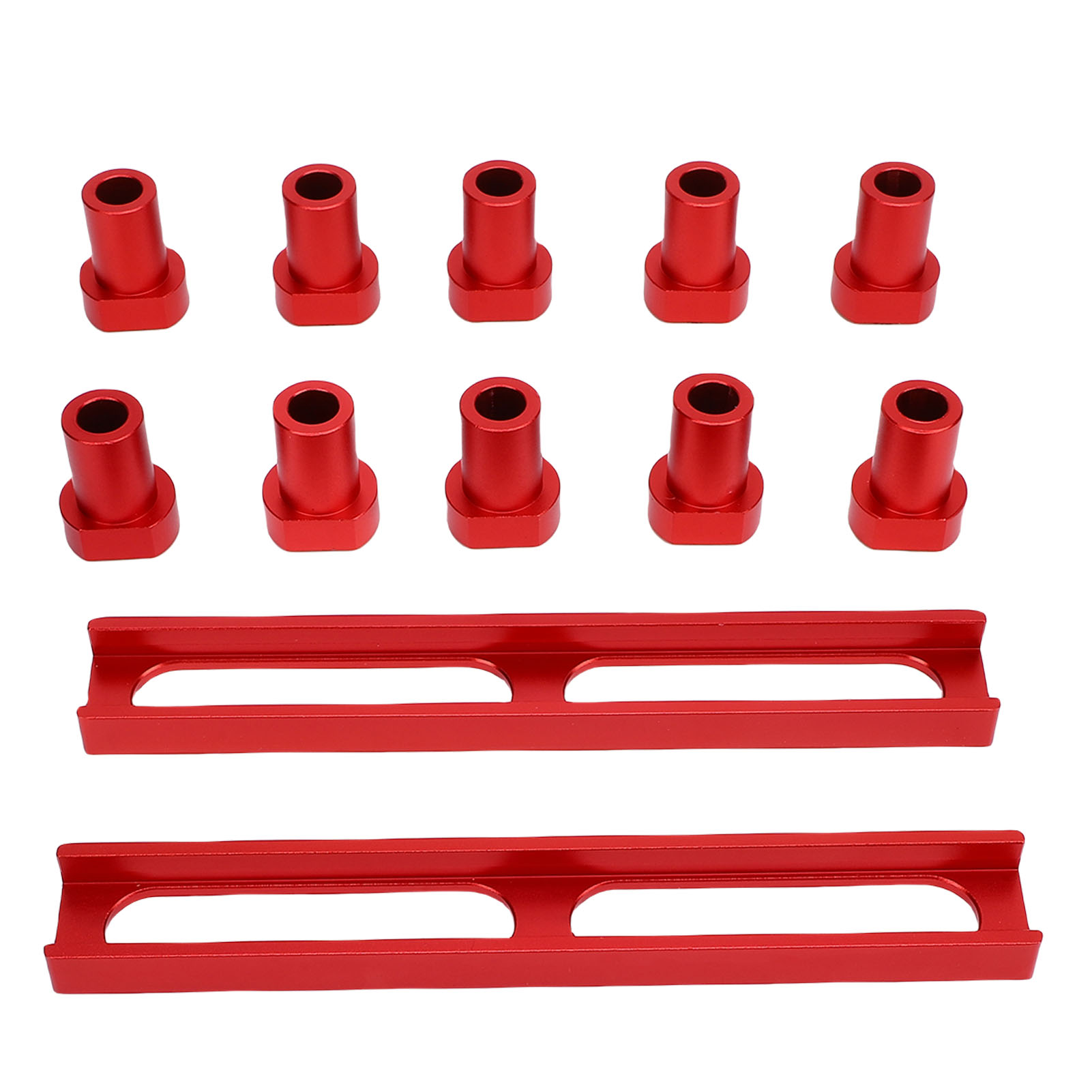 Butoirs de table 3/4 pouce en alliage d'aluminium anodisé, non glissants, lot de 10 avec 2 bases