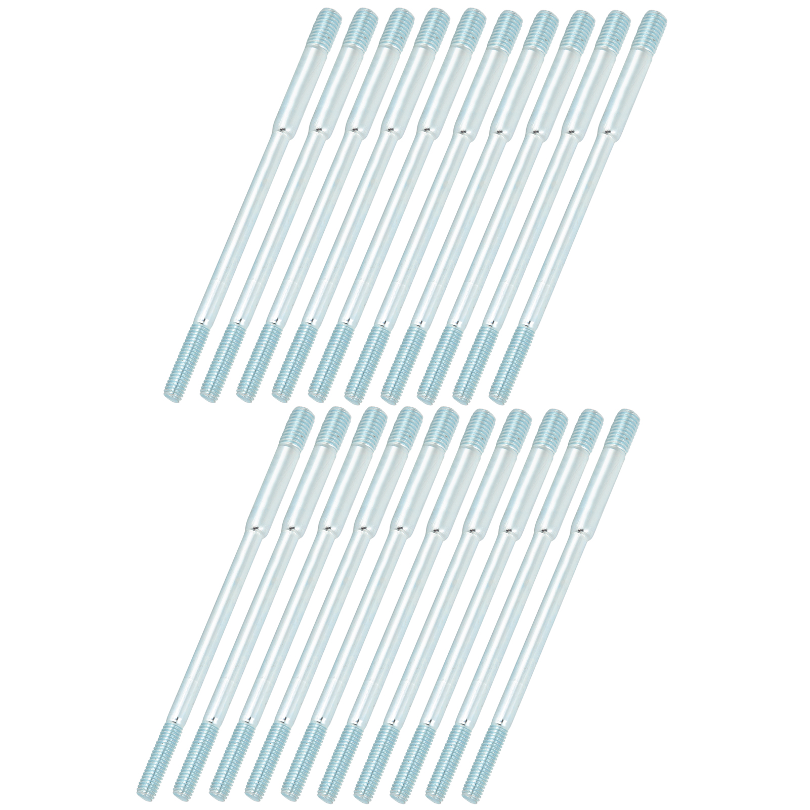 Goujons double filetage M6x8x135 à tête cylindrique pour groupe électrogène essence 188F, lot de 20
