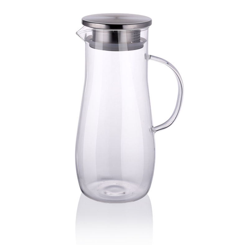 Alpina Transparent – Karaffe Aus Borosilikatglas Mit Henkel, 1,4 L