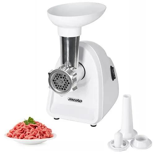 Mesko Adler Ms 4809 Fleischwolf, 1500 W Maximalleistung, 350 W Nennleistung, 3 Mahlplatten, Wurstfüller, Weiß - 1 Stück - Image 3