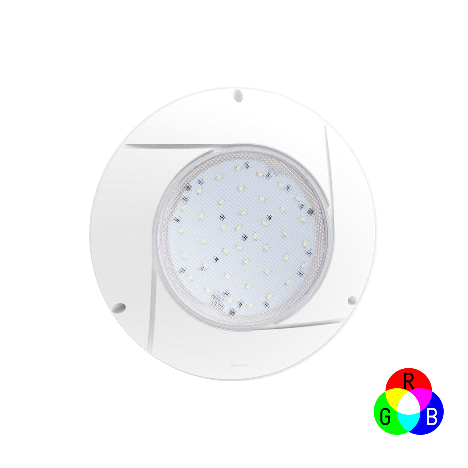 Proiettore Piatto Mt-4 90 Led 16w Rgb D.290mm.