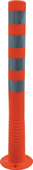 Hp Autozubehör Orange Absperrung, Sperrpfosten Tpu /Weiss Ø 80 Mm Zum Aufschrauben M.befestigungsmaterial Höhe Über Flur 1000 Mm - Image 2
