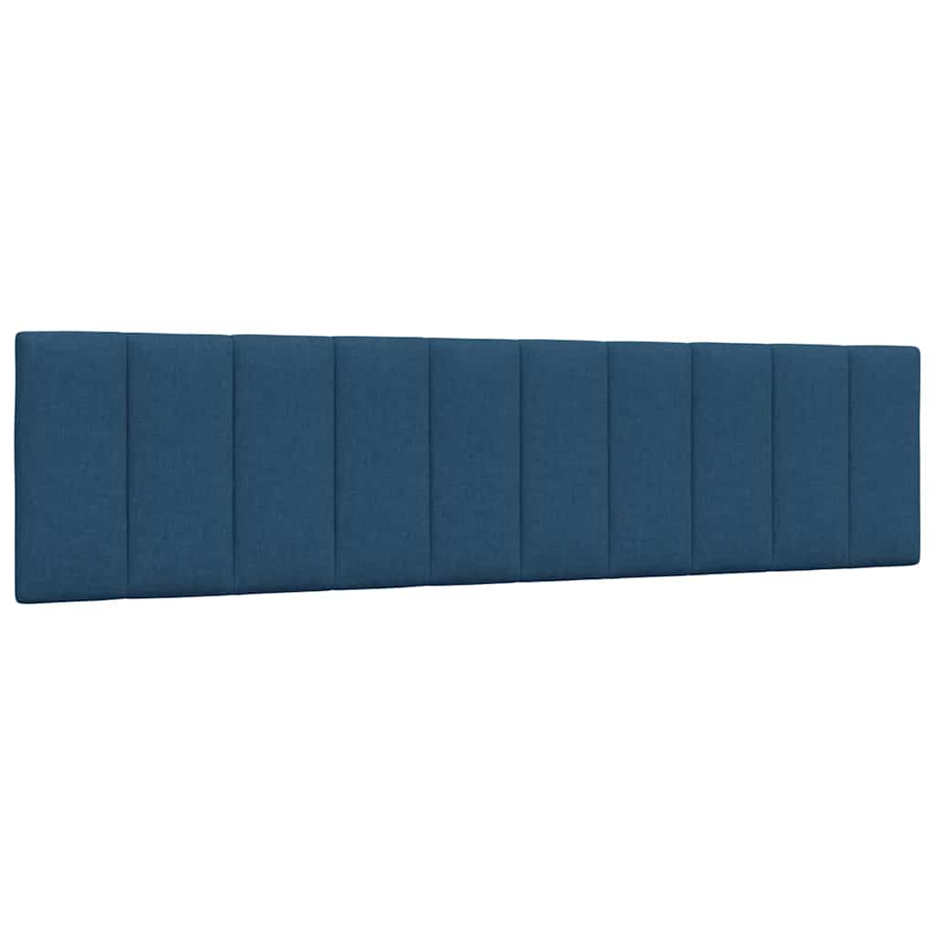 Vidaxl Coussin De Tête De Lit Hanko Bleu 200 Cm Tissu