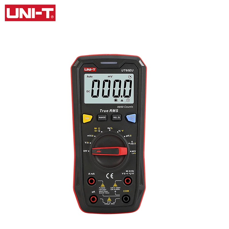 Uni-T Rot Multimeter, Universalmessgerät Ut60eu (Cat Ii 1000V, Cat Iii 600V, Hand-Multimeter) - Bild 5