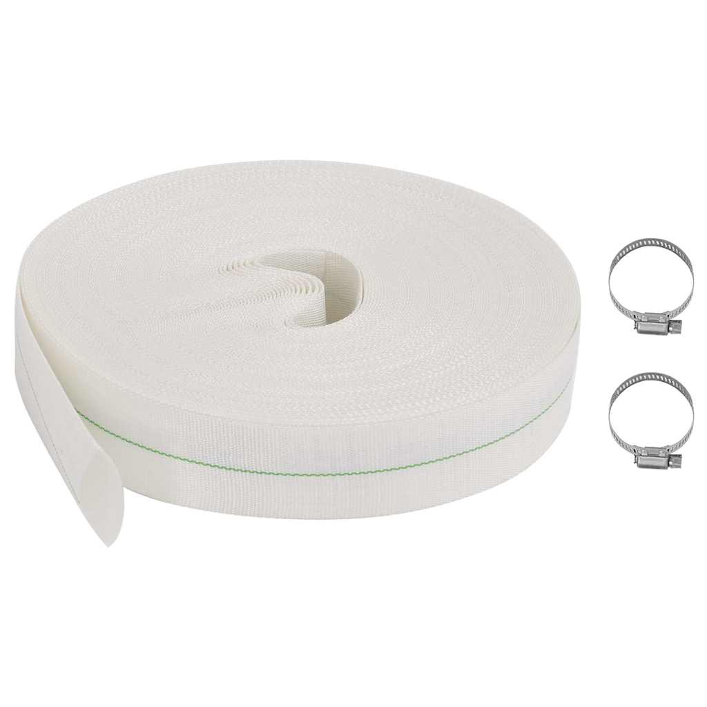 Vidaxl Weiß Flat Hose 25 M 1" Pe