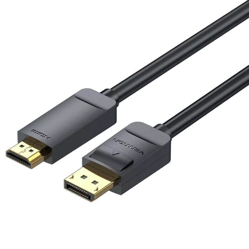 Vention Schwarz Ultrahd 4K Displayport-Stecker Auf Hdmi-Stecker-Konverterkabel, 1,5 M, - Bild 5