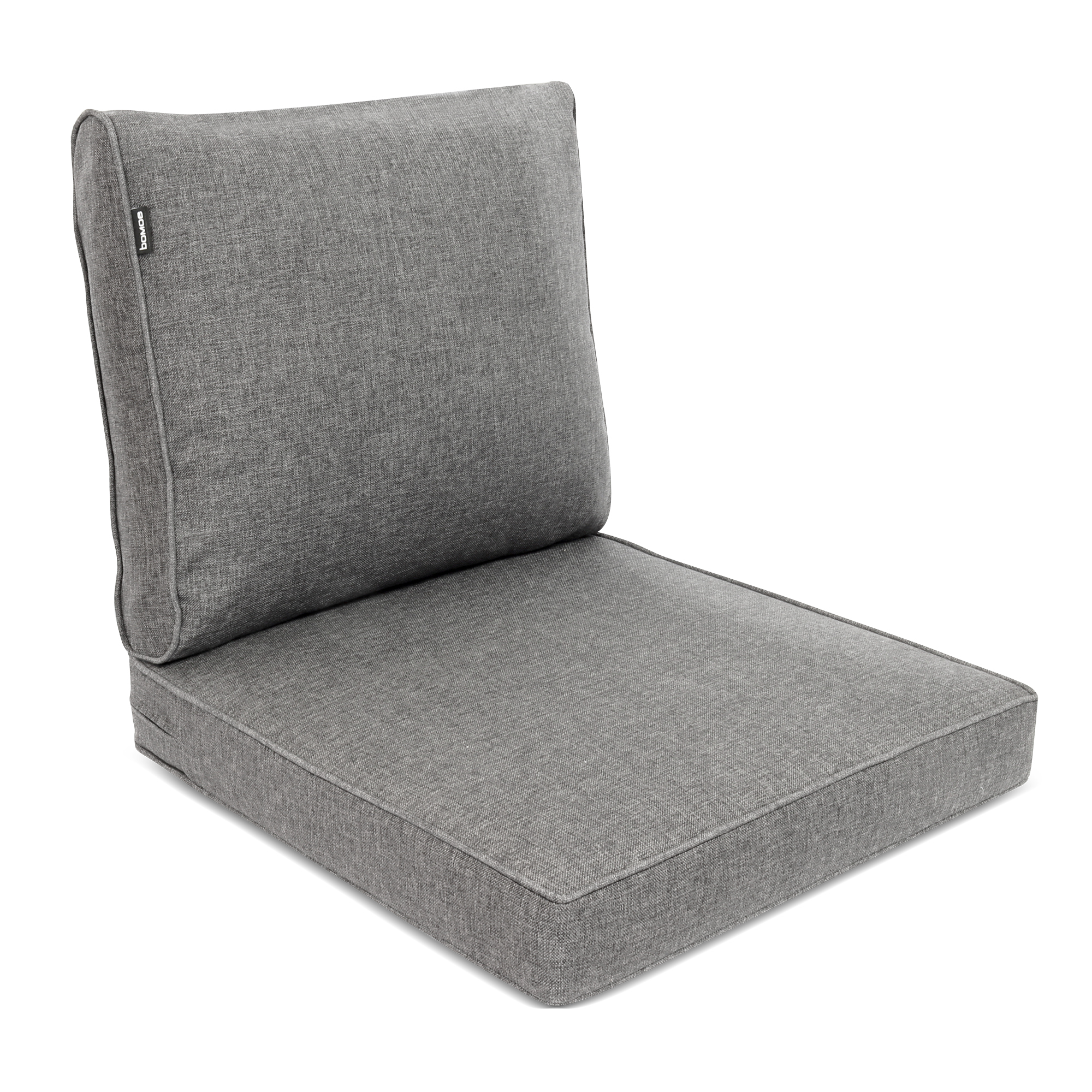 Bomoe Outdoor Loungekissen Set Ilano, 70x70cm, 70x40cm Hellgrau