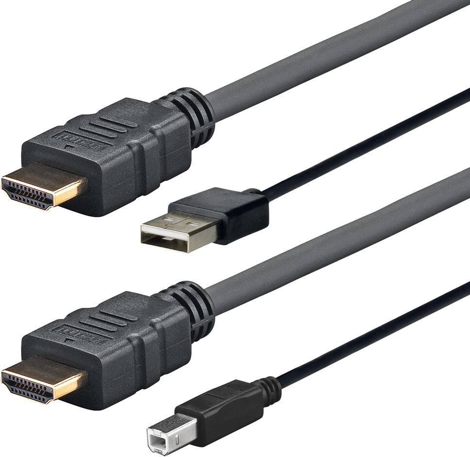 Vivolink Pro HDMI with USB 2.0 A/B 5M (5 m), Videokabel, Schwarz - Bild 4