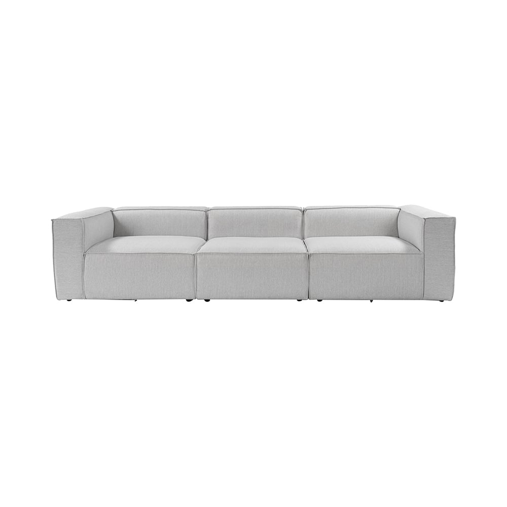 Ahd Amazing Home Design Sofa 4-Sitzer Modern Modular Aus Leinen Fora 4 - Grau 8684282460343