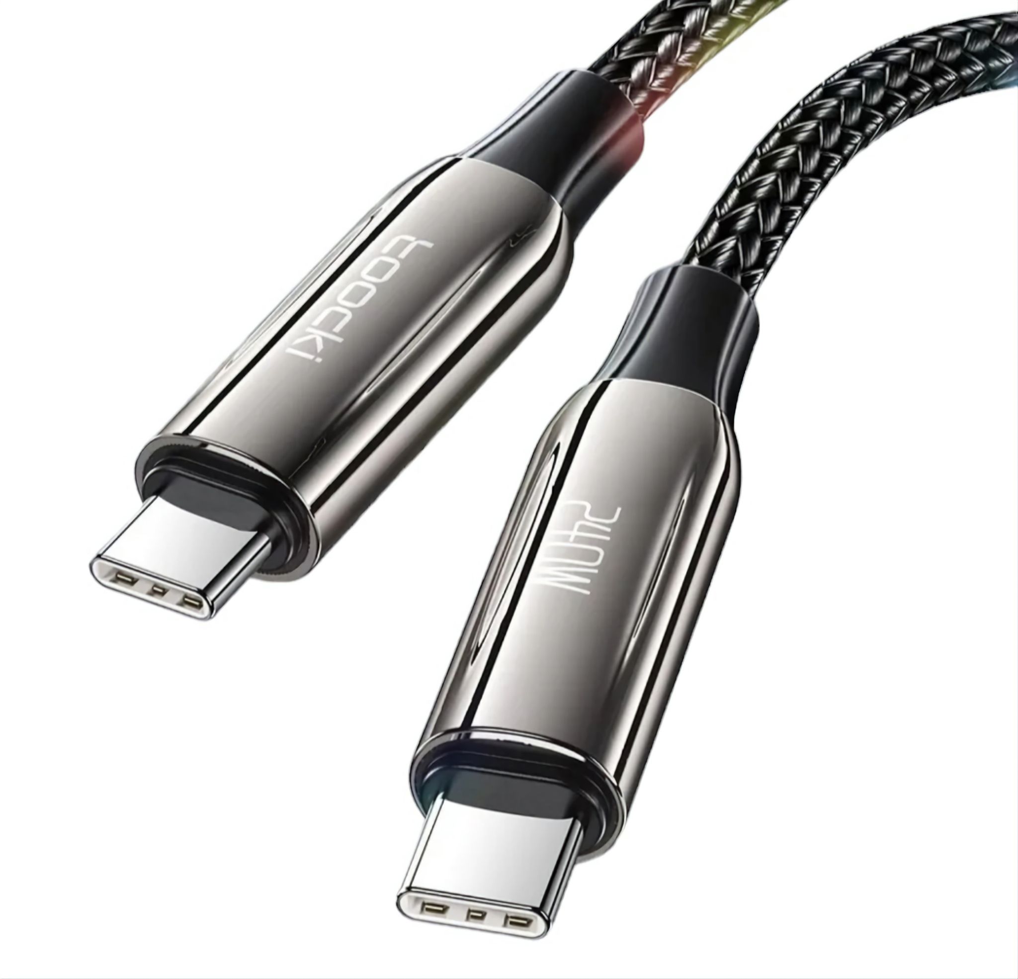 Toocki 240W USB C a tipo C Cable PD3.1 para MacBook Samsung S23 Xiaomi Cable de carga rápida tipo C para iPhone 15 Huawei Cable de datos