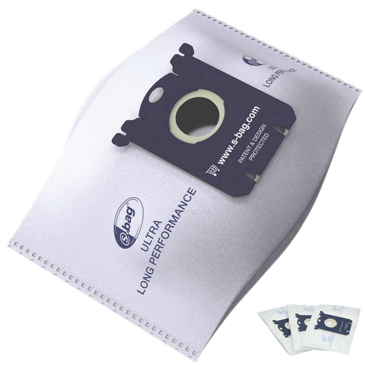 Electrolux E210s S-Bag Staubbeutel (3 Xxl Staubsaugerbeutel Für Dauerhaft Hohe Saugleistung, Ultra Long Performance, Optimale Filtration, Hygieneverschluss, 5 Liter Volumen, Weiß) - Bild 5