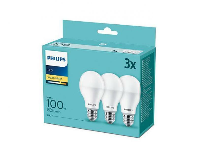 Led Lampe E27 3er Set 100w 2700k - Philips