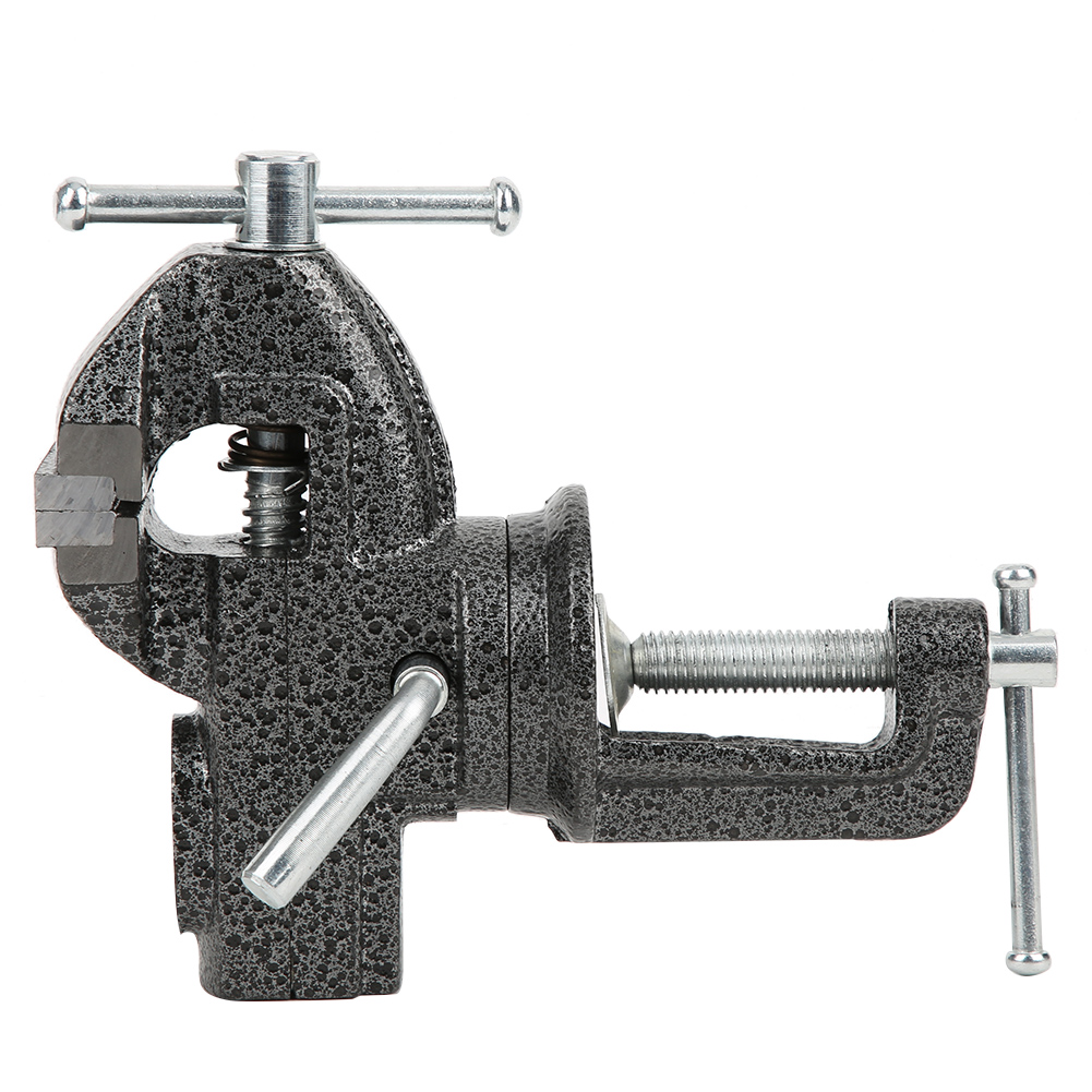 Étau d'établi mini multifonction en fonte, mâchoire 51,8 mm, serrage 68 mm, rotatif 360°, 1 pièce