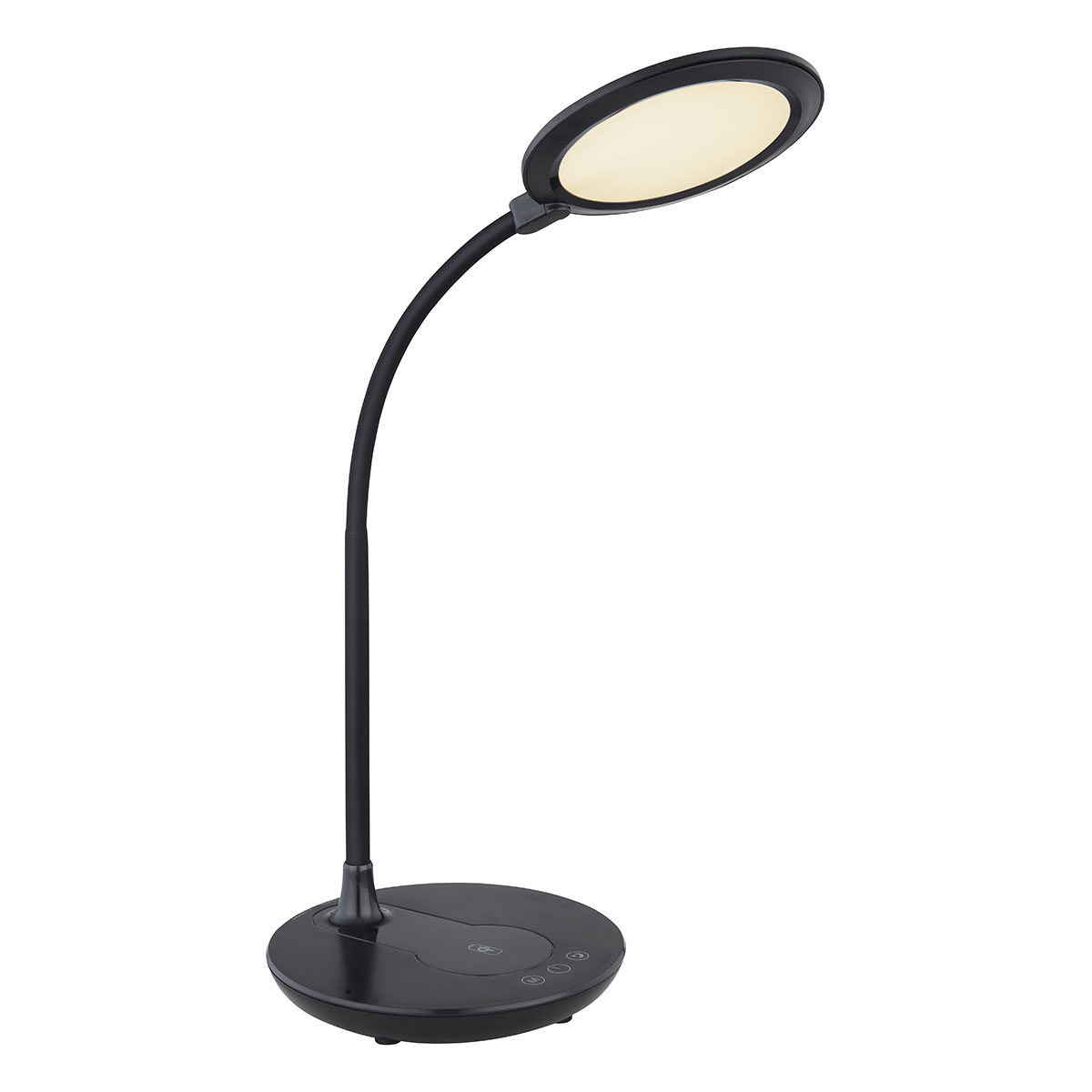 Led Tisch Lampe Schwarz Flexo Touch Dimmer Leuchte Schlaf Ess Zimmer Beleuchtung