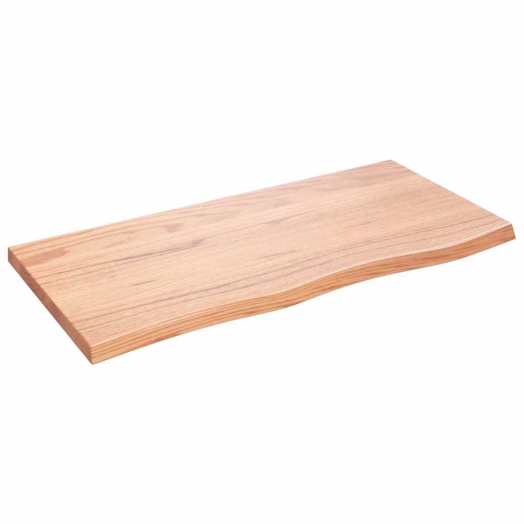 Vidaxl Wandregal Hellbraun 100X50x(2-4) Cm Massivholz Eiche Behandelt - Bild 3
