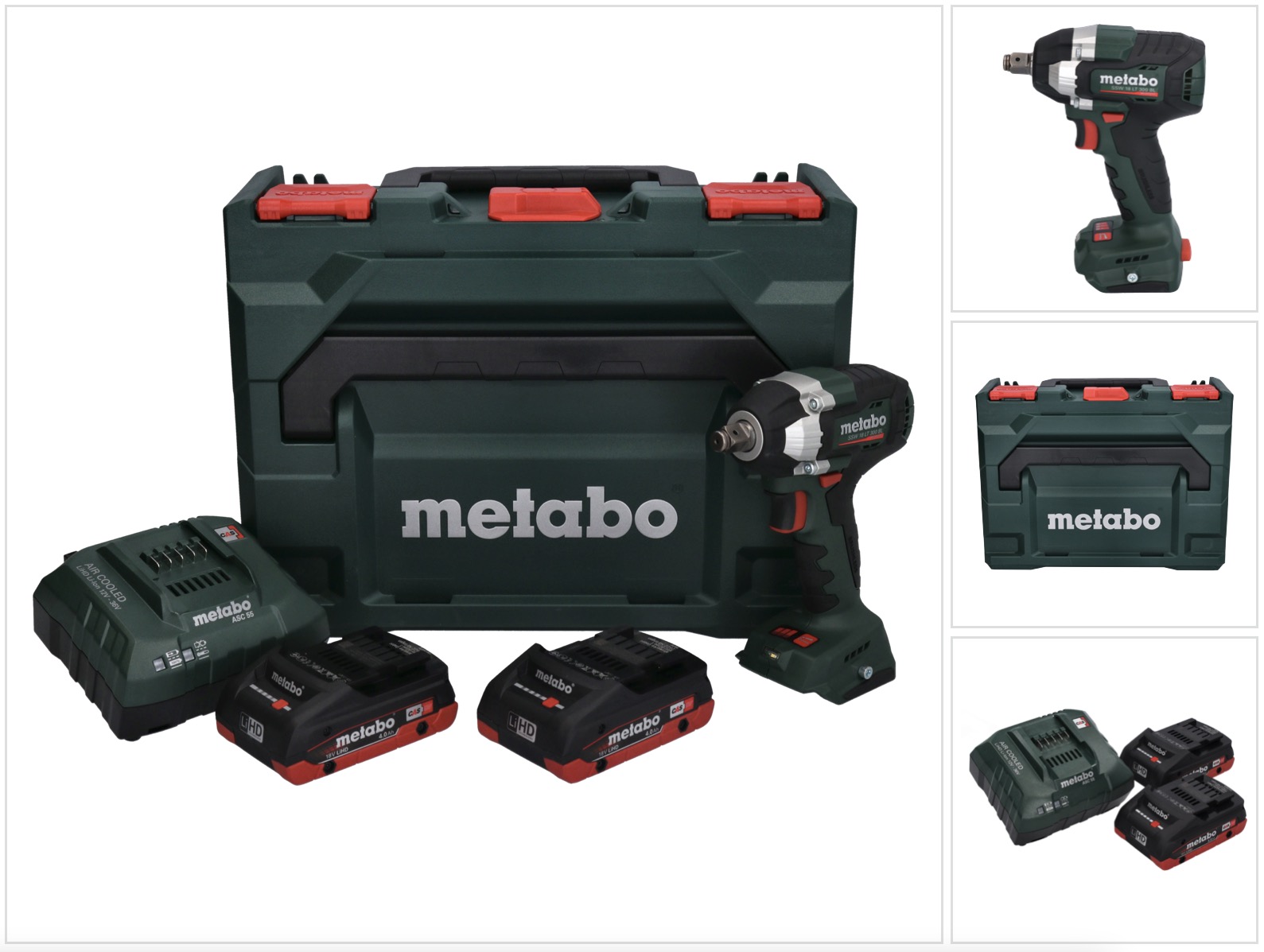 Ssw 18 Lt 300 Bl Akku Schlagschrauber 18 V 300 Nm Brushless + 2x Akku 4, 0 Ah + Ladegerät + X - Metabo