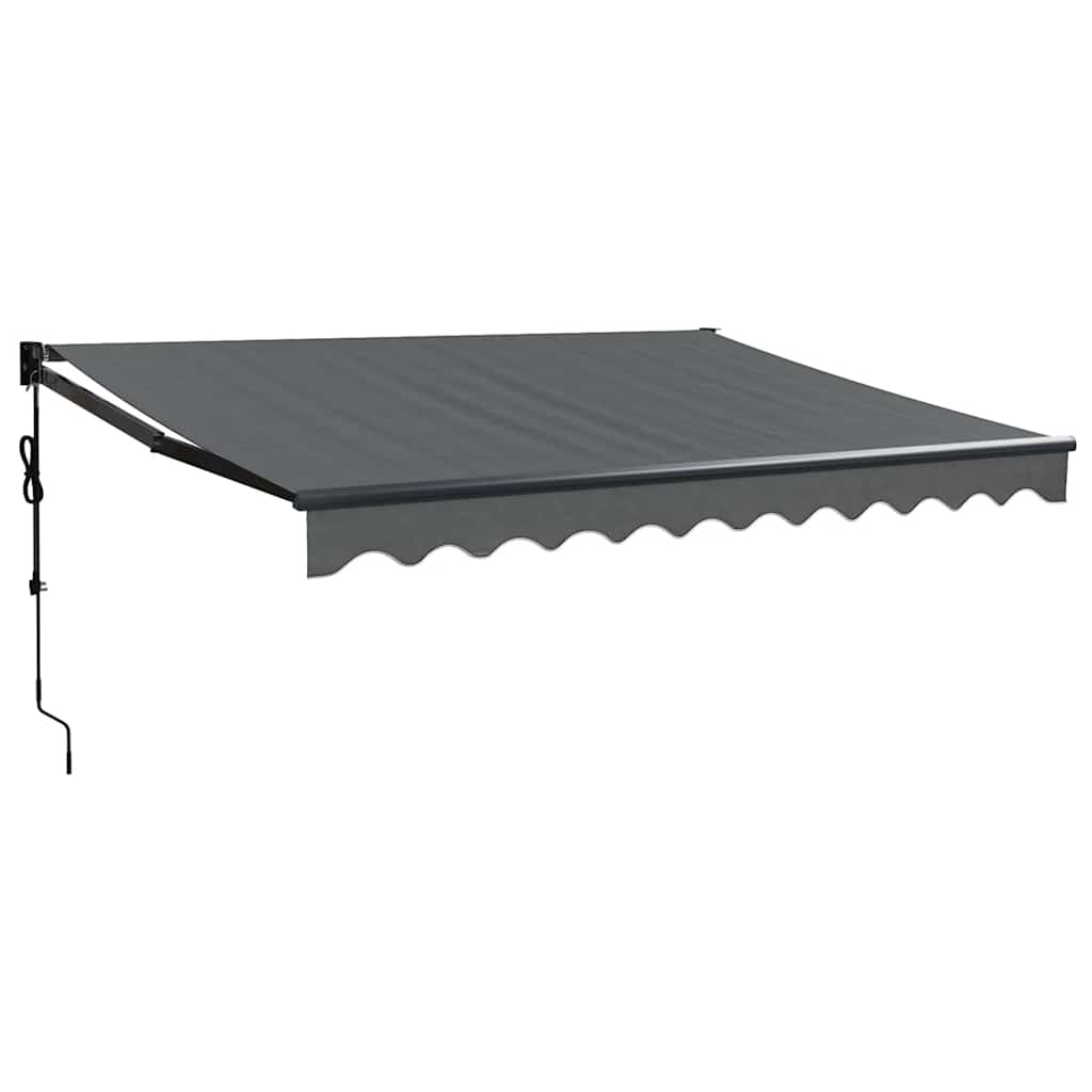 Automatic Retractable Awning Anthracite 3, 5x2, 5 M Vidaxl