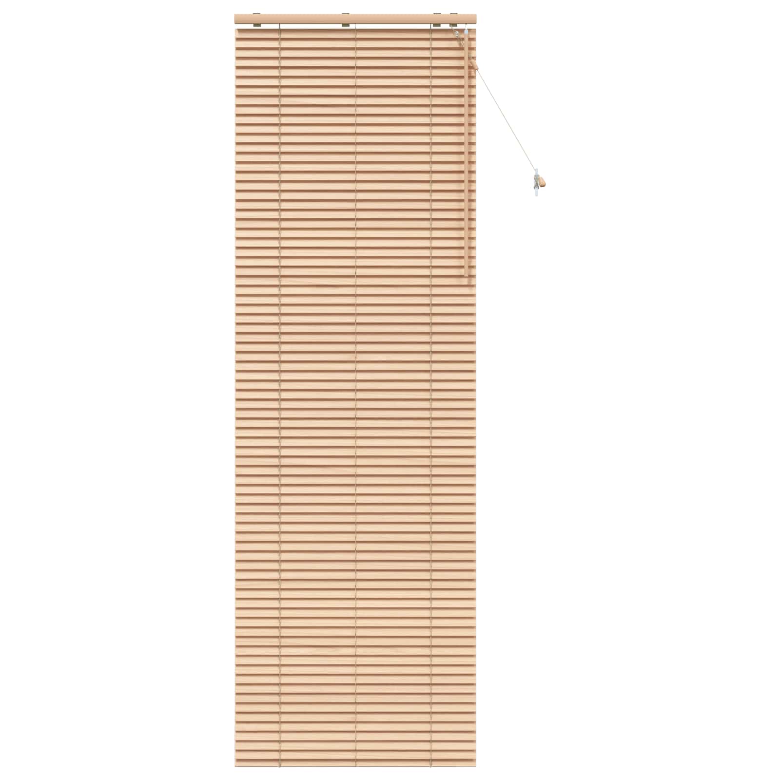 Vidaxl Braun Venetian Blind Oak Look 85 X 250 Cm 35 Mm Solid Paulownia Wood