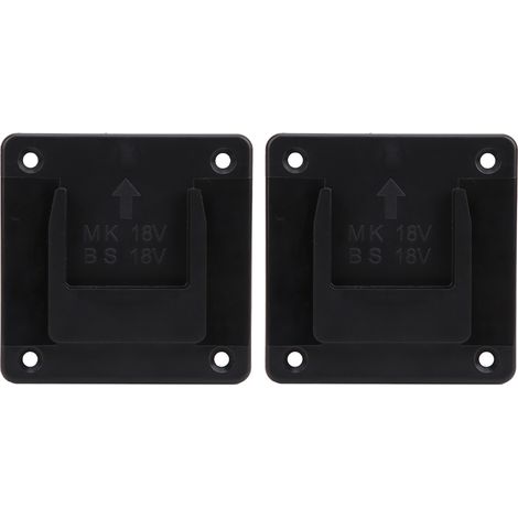 Support mural pour perceuse Makita 18V et Bosch 18V en ABS+PC, noir, lot de 2