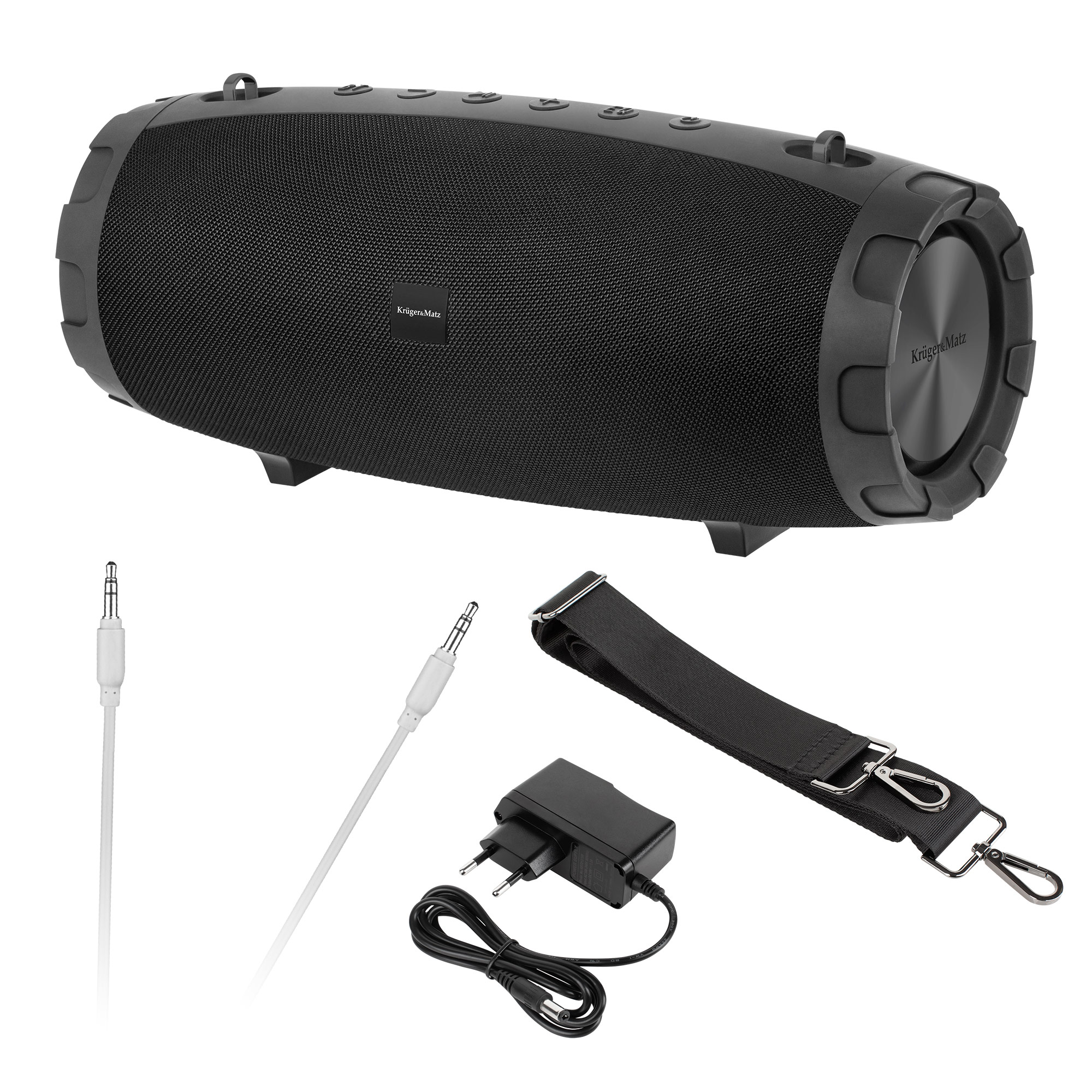 Krüger&Matz Kruger&Matz Explorer+ Tragbarer Bluetooth-Lautsprecher (8 h), Bluetooth Lautsprecher, Schwarz - Bild 2