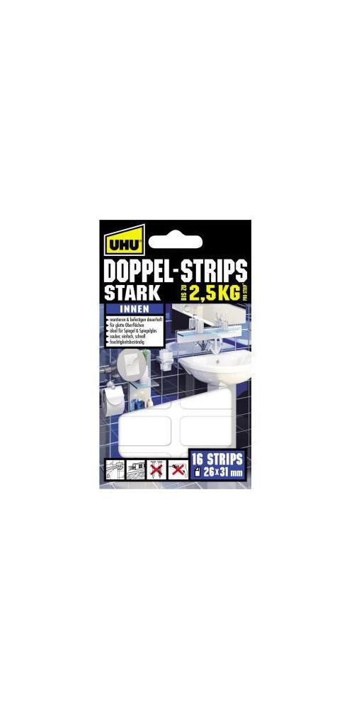 Uhu - Doppel Strips Stark Bis Zu 2,5kg (16 Stk)