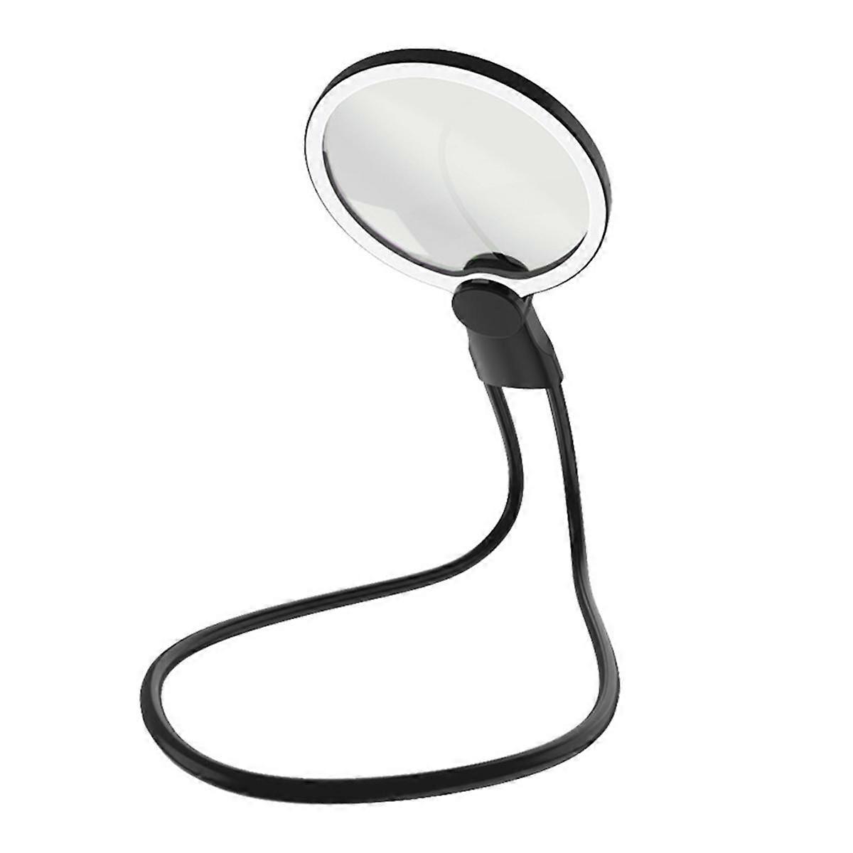 Loupe à main 130 mm, grossissement 1,8x, 24 LED, cou flexible, USB-C