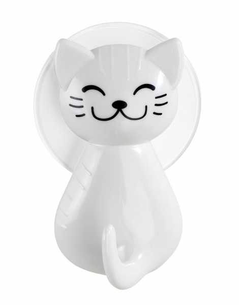Wenko Saughaken Katze Weiß Haken