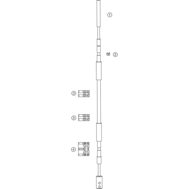 Hautau - Flexibles Gestänge Primat-Fl 190 Länge 700Mm, Ev1 4015915109874