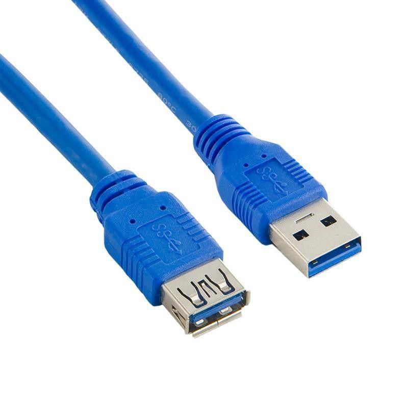 Akyga Blau Ak-Usb-10 Usb 3.0 Verlängerungskabel Usb A(M) - A(F) 1,8 M