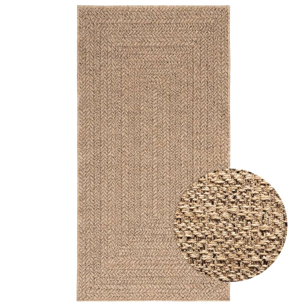 Tapis 80x150 Cm Aspect Jute Intérieur Et Extérieur Tapis Pour Entrée