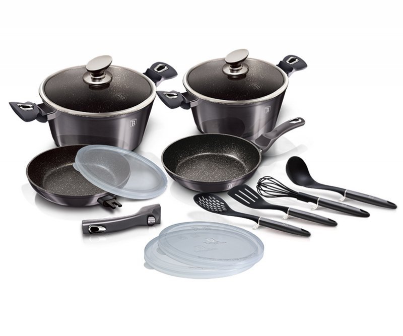 Berlingerhaus Grau Carbon Pro Kollektion, Pfannenset + Topfset, - Bild 4