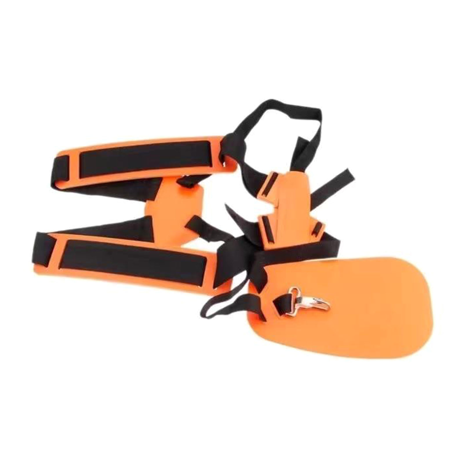 Harnais double épaule rembourré pour débroussailleuse, sangle nylon orange