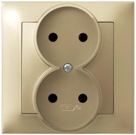 Ospel Gold Steckdose, Gp-2Y/28 - Bild 3