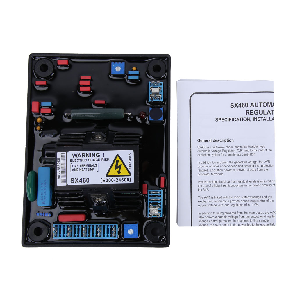 Régulateur automatique de tension monophasé SX460-A, AVR pour générateur, pièce de rechange